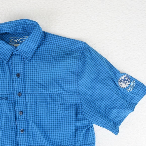 Gameguard‎ Outdoors Vented Shirt Mens Medium Blue Barnsley Hiking Fishing - Picture 2 of 12